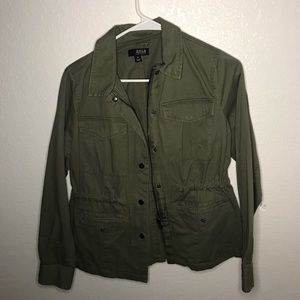 Olive green jean jacket